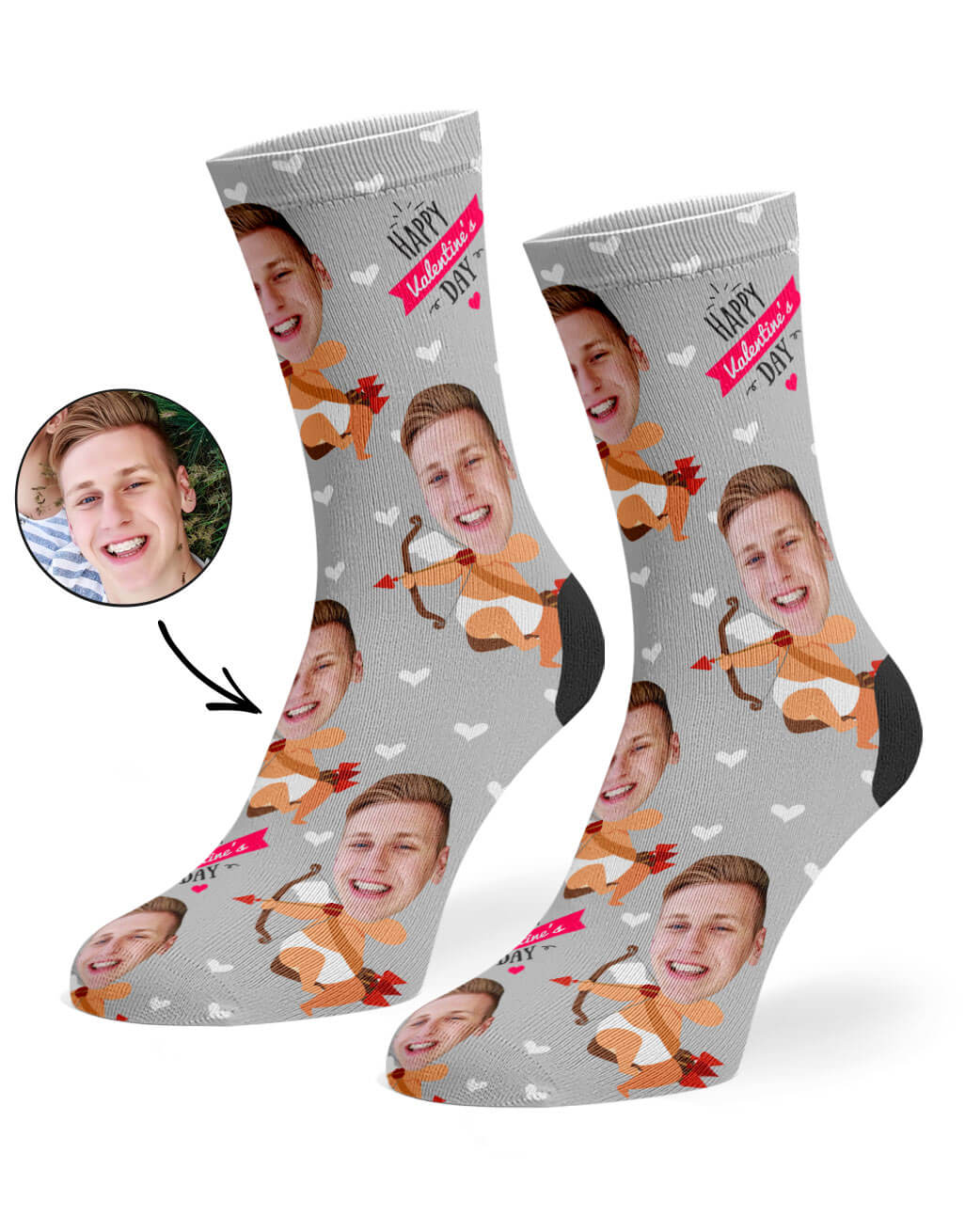 Cupido sokken - Sokken met gezicht