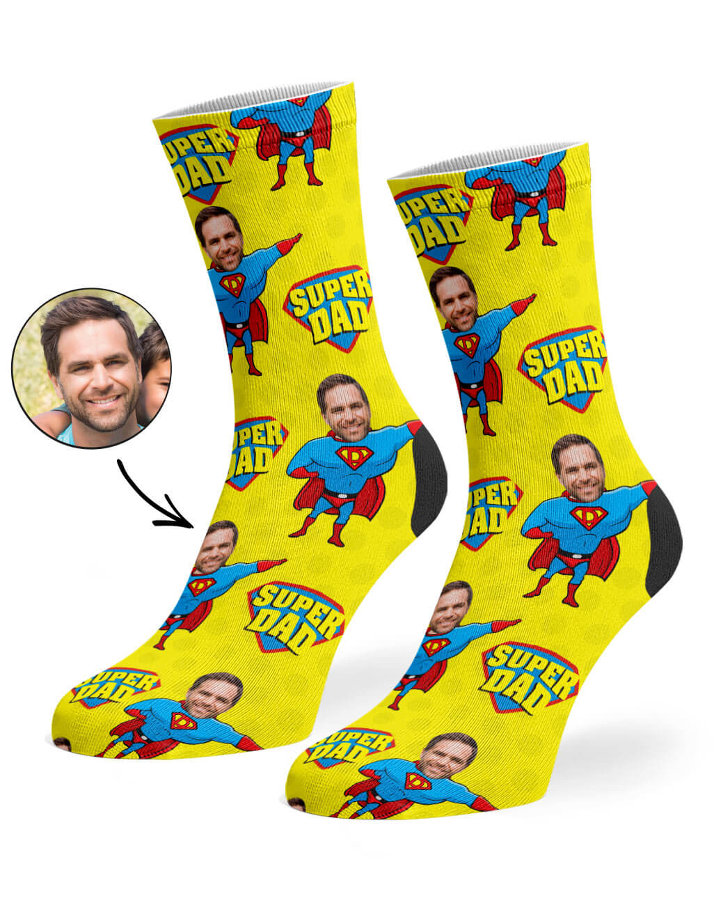 Super Dad Sokken - Sokken met gezicht