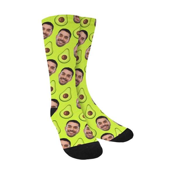 Avocado sokken - Sokken met gezicht
